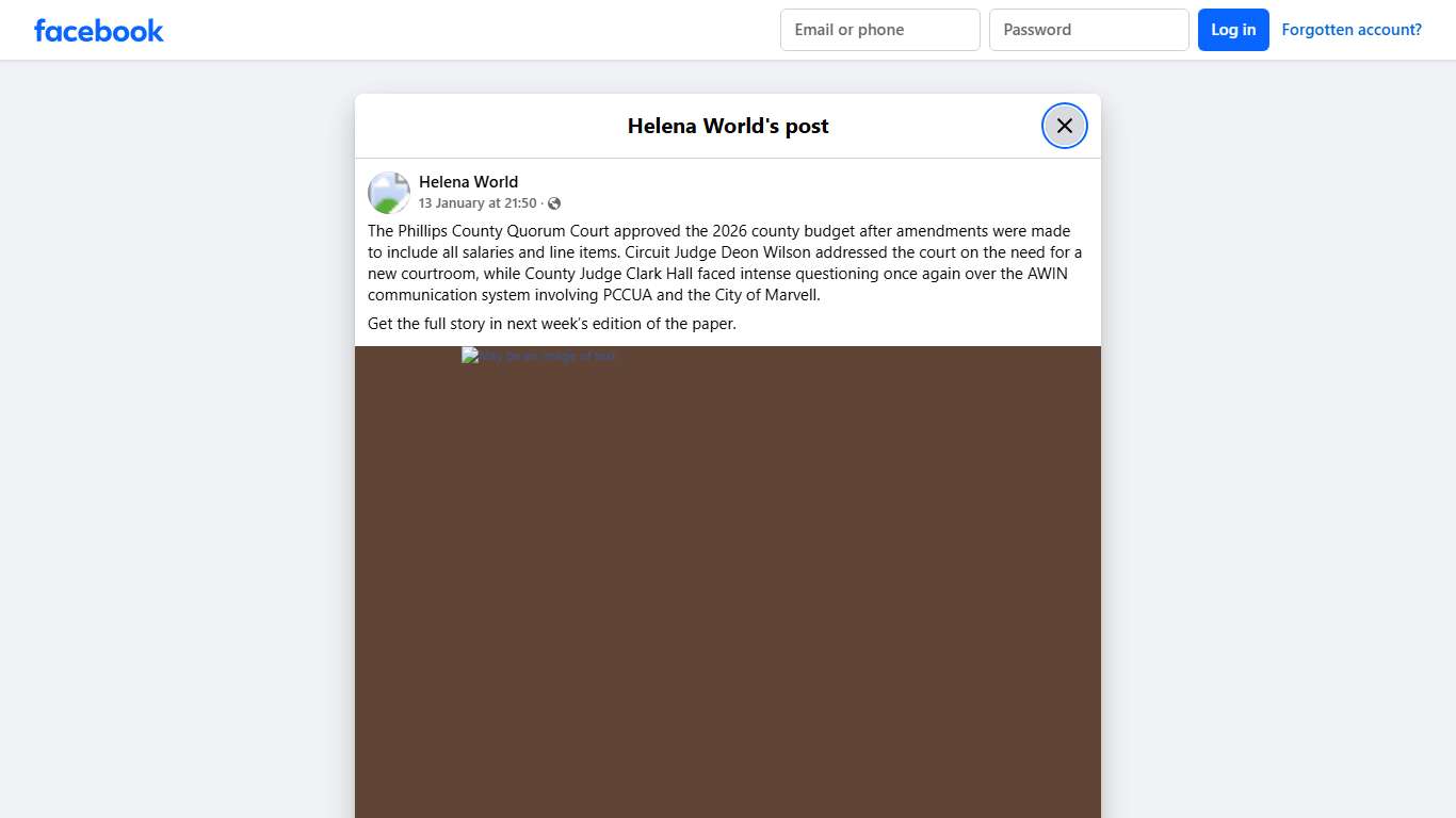 Helena World - The Phillips County Quorum Court approved... Facebook